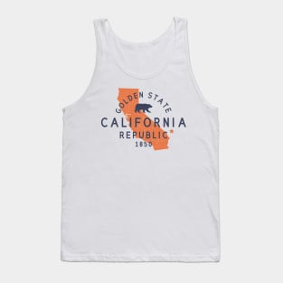 Vintage California Republic, I Love CA - Cali Life Tank Top